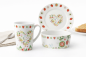 Preview: 3-teiliges Porzellanset „Herz & Blüten“ – Liebevoll ausgewählt