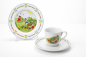 Preview: Kinder Porzellan Ostergedeck 3-teilig mit Hasenmotiv – Tasse, Unterteller und Kuchenteller von Schirnding bei Allerlei.Online