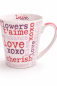 Preview: Porzellan-Geschenkset „Love Words“ – Tasse mit Deckel