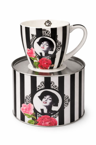 „Porzellantasse Cinema Diva – Glamour im Geschenkformat“