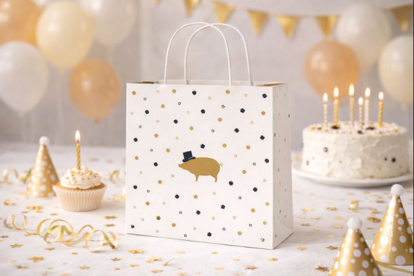 Geschenktasche „Glücksschwein elegant“ – liebevoll verpackt