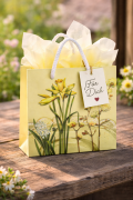 „Geschenktasche ›Frühlingsblüten – Für Dich‹“